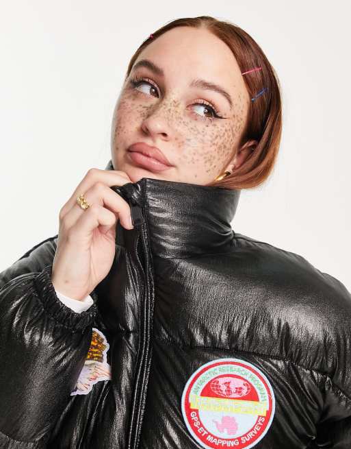 Metallic champion best sale puffer jacket