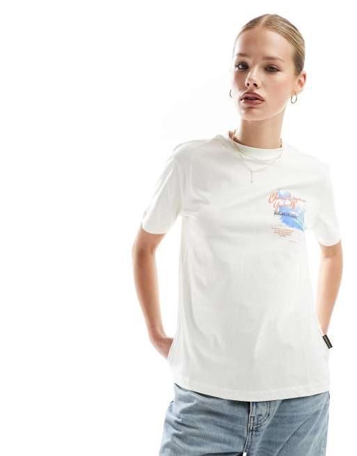 Napapijri - Yukon - T-shirt à manches courtes - Crème