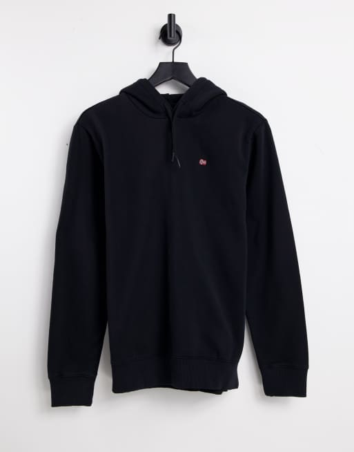 Napapirji - Balis - Felpa con cappuccio e logo piccolo nera