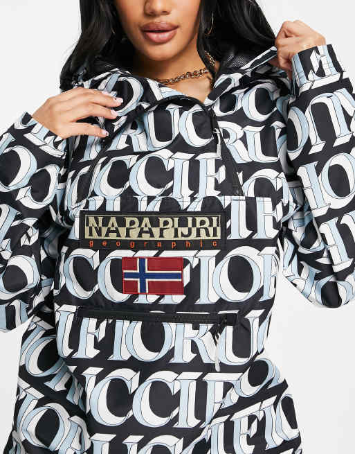 Napapjiri x Fiorucci Northfarer jacket in dark blue | ASOS