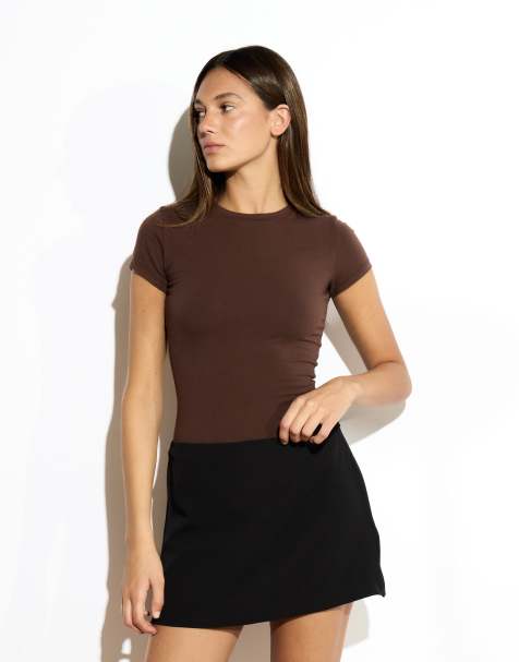 Narrated Mini skorts in black - view 1