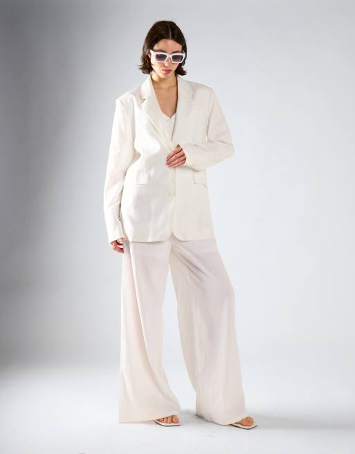 Narrated Oversized-blazer in white, 2 of 4