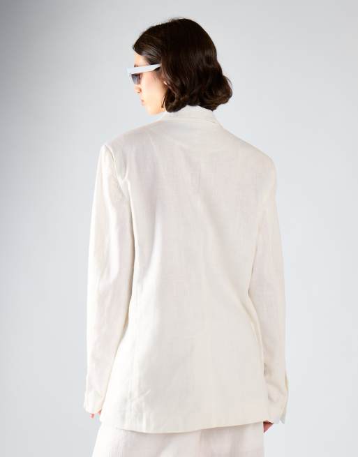 Narrated Oversized-blazer in white, 4 of 4