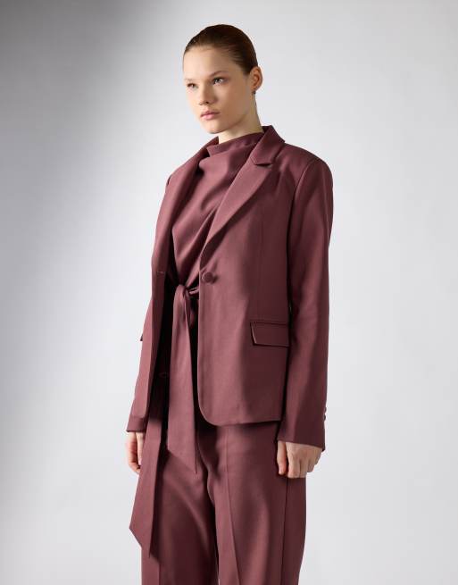 Narrated Tailored fit blazer in mauve, 4 of 4