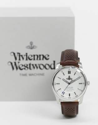 фото Наручные часы с коричневым ремешком vivienne westwood holborn ii-коричневый