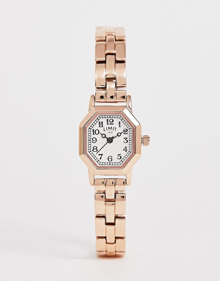 фото Наручные часы цвета розового золота limit octagonal эксклюзивно для asos-золотой
