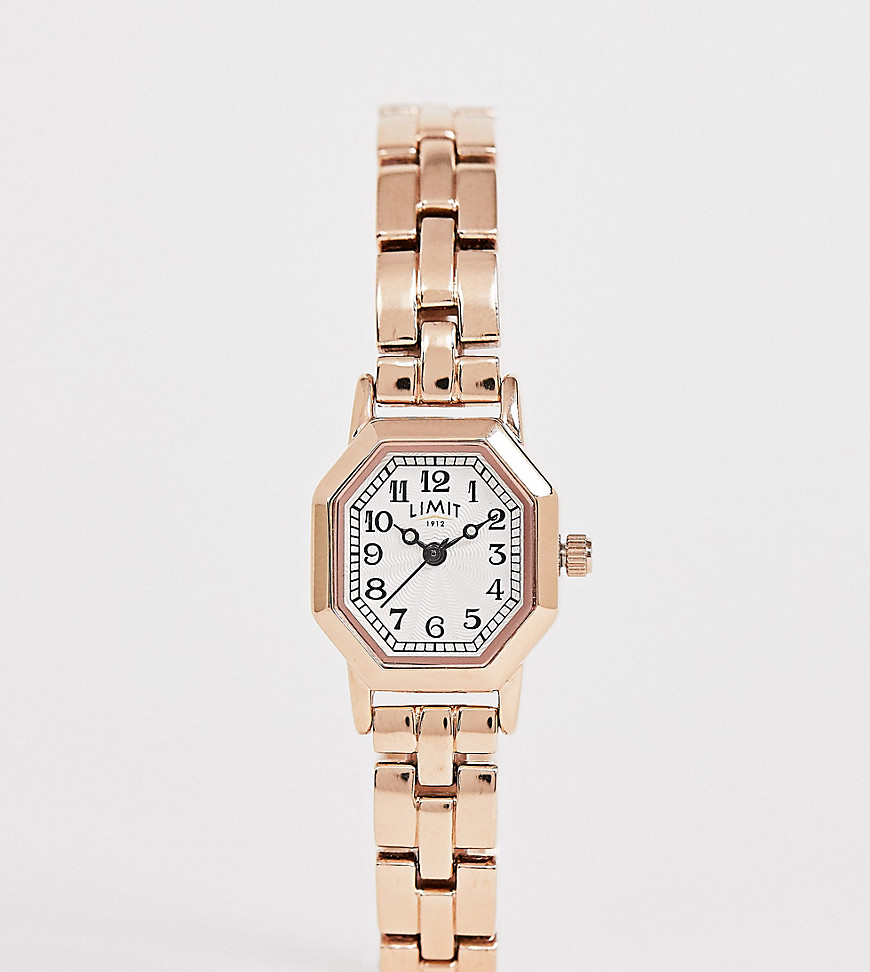 фото Наручные часы цвета розового золота limit octagonal эксклюзивно для asos-золотой