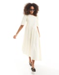 [Native Youth] Native Youth asymmetric midaxi dress in buttermilk-Yellow XS Buttermilk