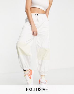 Native Youth baggy cargo trousers with contrast panels