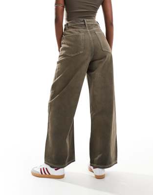 Native Youth Barrel Leg Washed Jeans