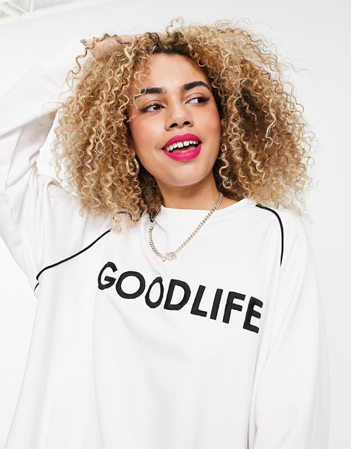 Native Youth big boy oversized long sleeve top with goodlife embroidery