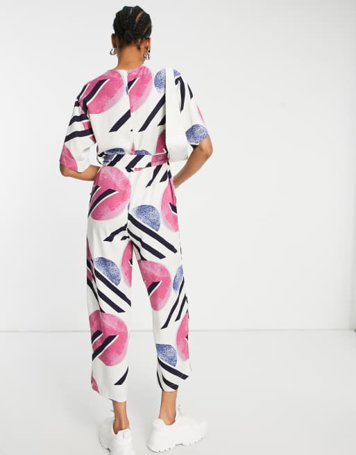 Bold print sale jumpsuit