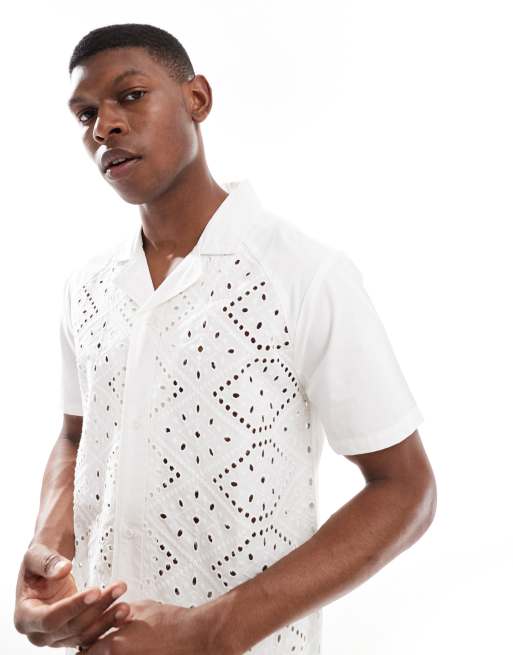 Native Youth - Camicia bianca in pizzo sangallo, 2 di 4