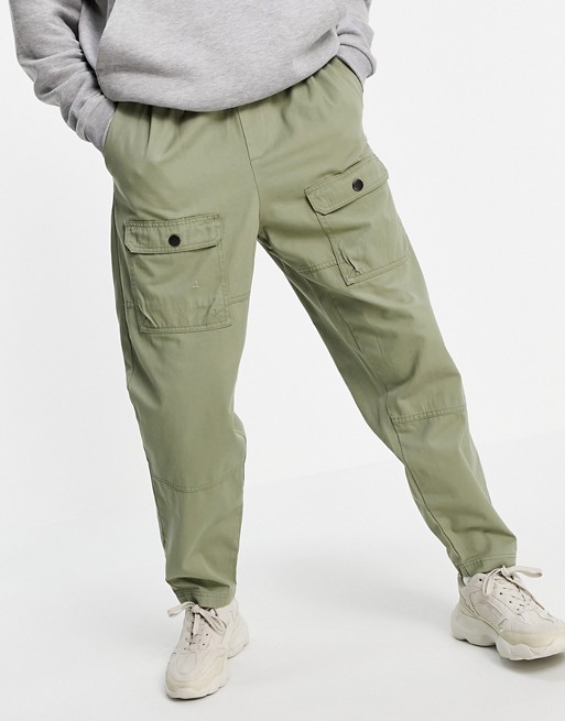 Native Youth co-ord relaxed trousers in khaki