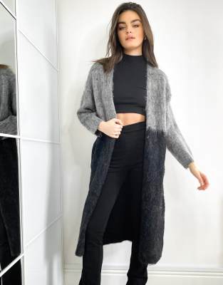 colour block coatigan