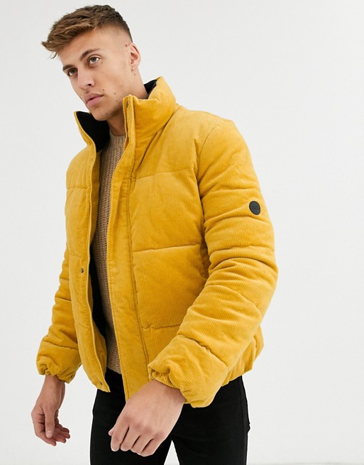 Native Youth cord puffer jacket