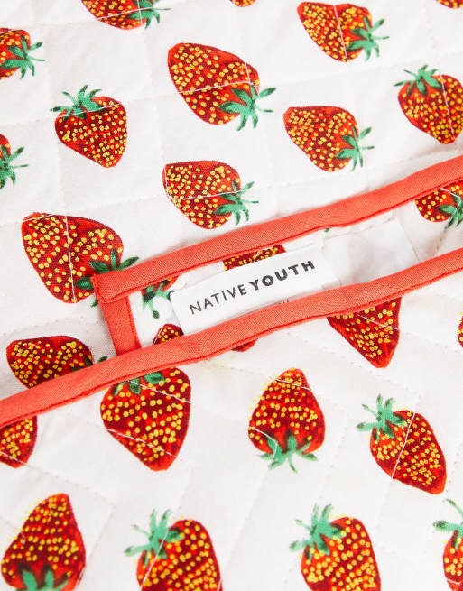 Native Youth - Couverture pour pique-nique à motifs fraises, 3 de 4