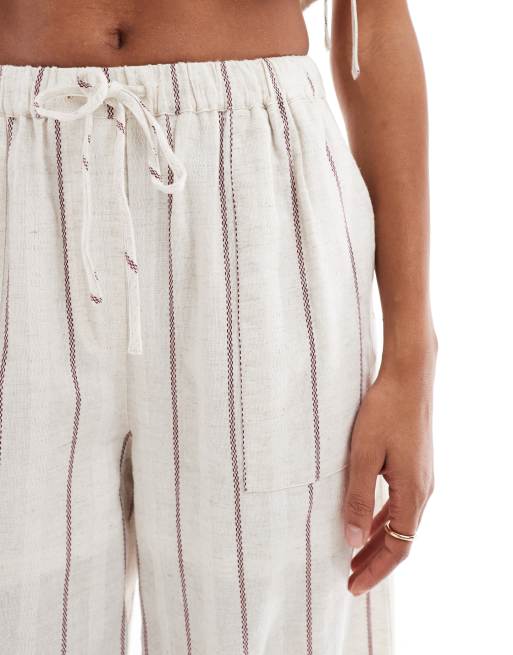 Native Youth - Gestreepte broek met wijde pijpen in multi, deel van co-ord set, 4 van 5