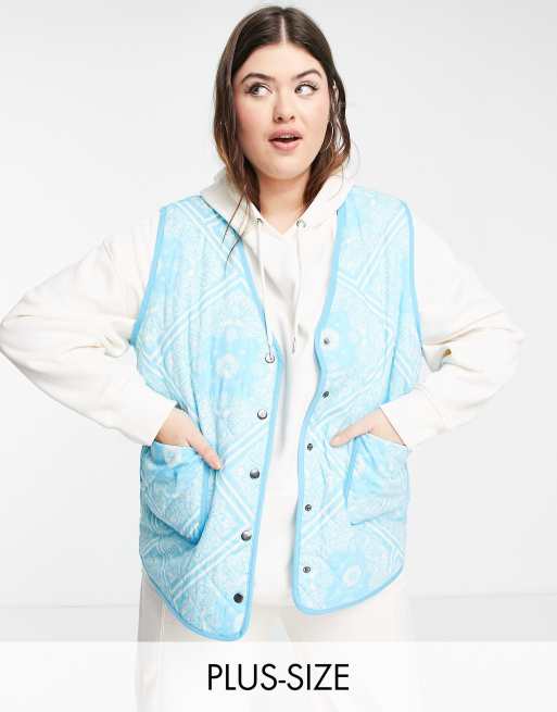 Native Youth - Giacca a gilet trapuntata con motivo cachemire