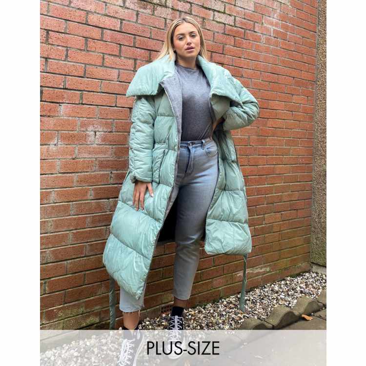 Native Youth Grande taille Doudoune longue oversize avec