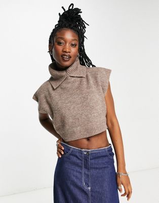 Native Youth high neck layering jumper in soft brown - ASOS Price Checker