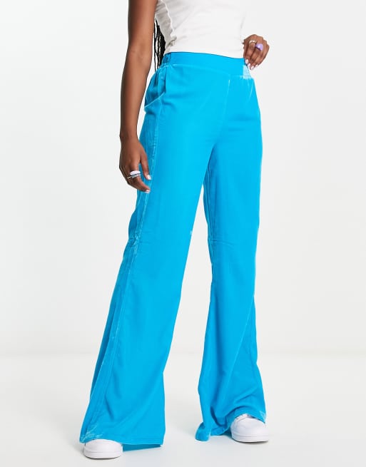 Flare High-Rise Velour Pants