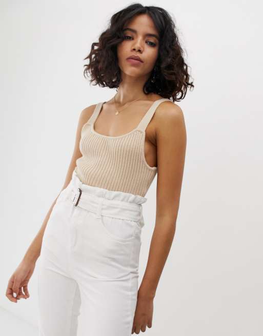 Native Youth Knitted Cami Top In Rib Asos