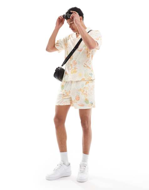 Native Youth beach print relaxed shirt in multi