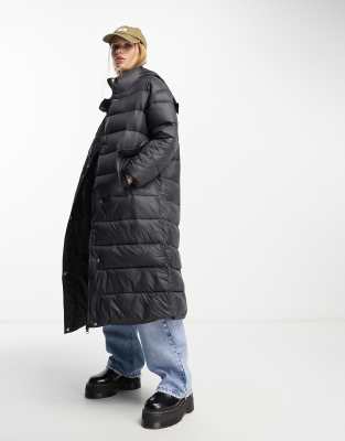 Native Youth longline padded coat in black | ASOS