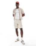 [Native Youth] Native Youth oversized cargo linen shorts in cream-White 30 CREAM