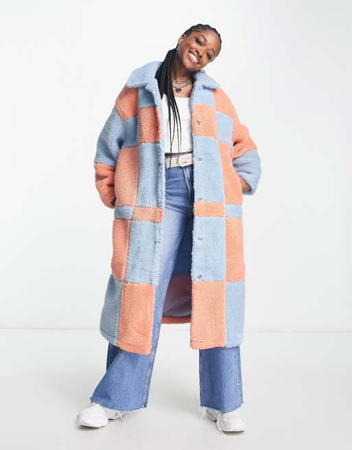 Asos color hot sale block coat