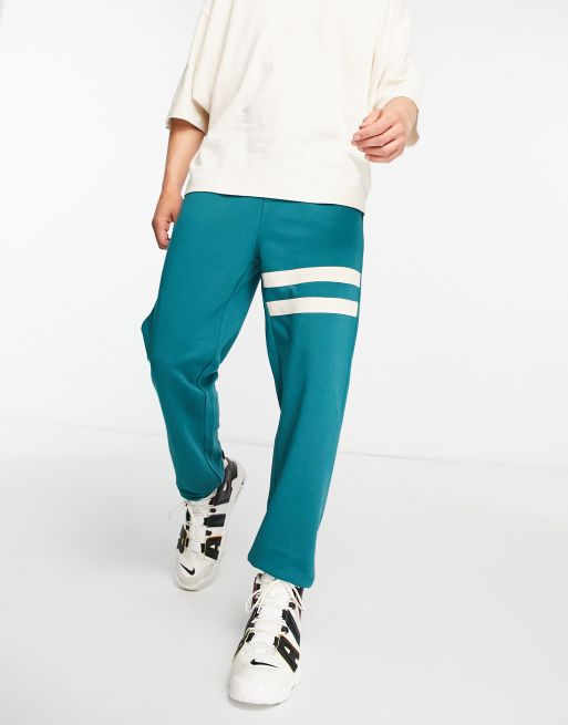 Native Youth - Pantalon de jogging à rayure contrastée - Vert