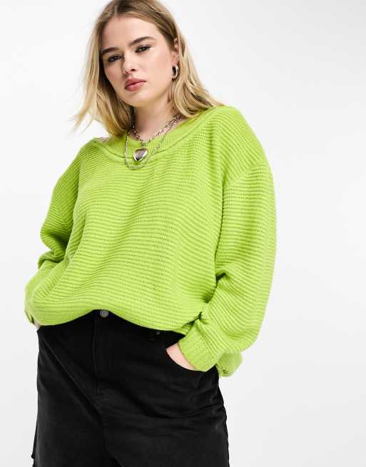 neon oversized sweater