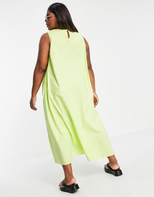 Lime green shop swing dress