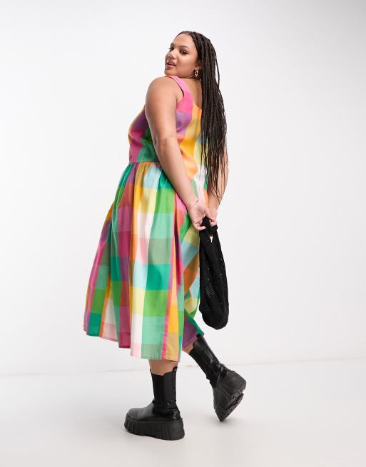 Native Youth Plus Vestito a trapezio con gonna al polpaccio