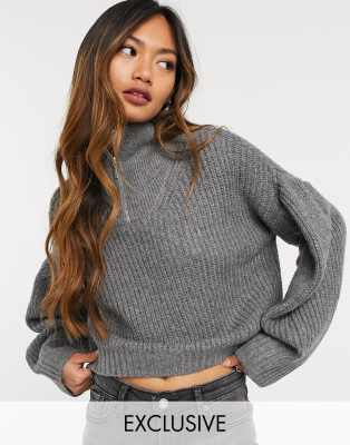 half crop sweater