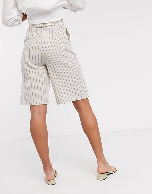  Native Youth relaxed tailored shorts in stripe co-ord 