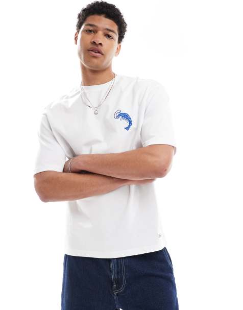 Native Youth - T-shirt décontracté - Blanc et bleu - view 1