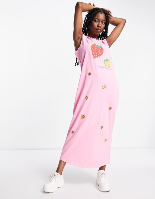 Native Youth - Tankjurk met aardbeienprint