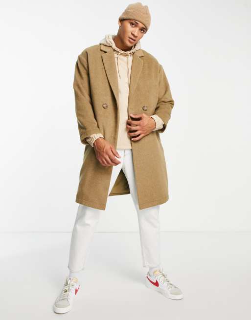 Native Youth - taupe overfrakke med knapper