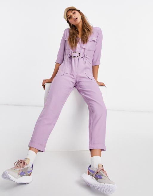 Asos hot sale lilac jumpsuit