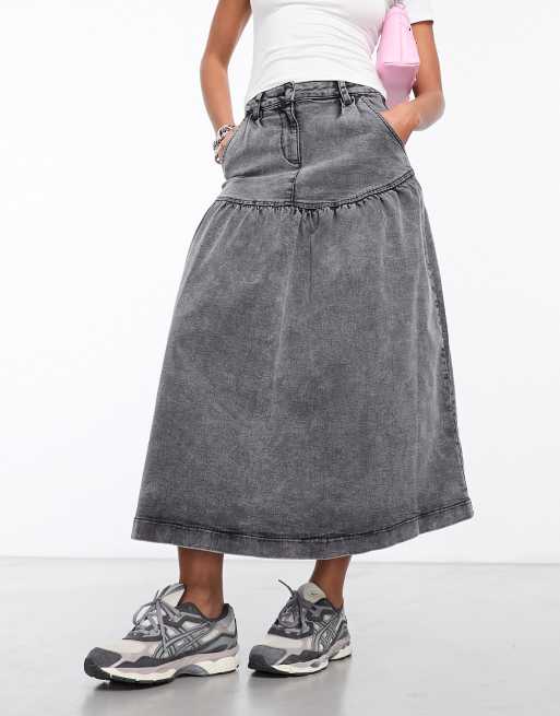 A line hotsell denim skirt youth