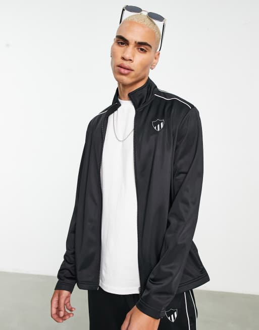 Native Youth track jacket co ord in black | ASOS