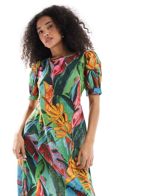 ファッション人気ブランドランキング tropical Youth Native print ASOS | multi in dress maxi textured アート・デザイン・音楽