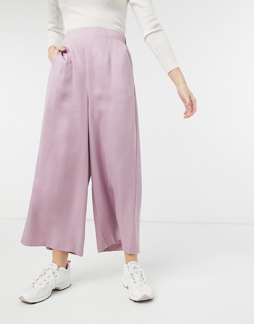 Native Youth wide leg trousers in pink