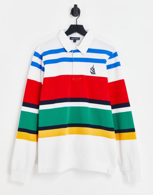 Nautica - Archive Brays - Flerfarvet stribet rugbyskjorte