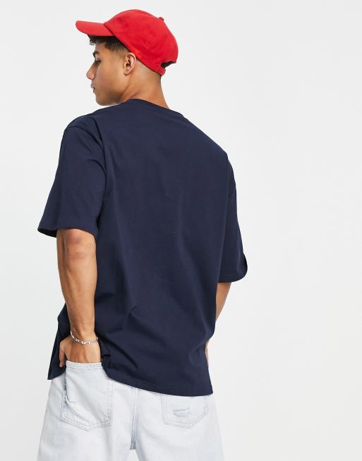 Nautica – Archive – Brillock – Oversize-T-Shirt in Marineblau, 2 von 4