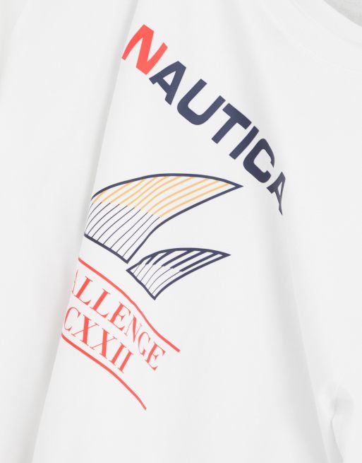 Nautica Archive brillock oversized t-shirt in white | ASOS