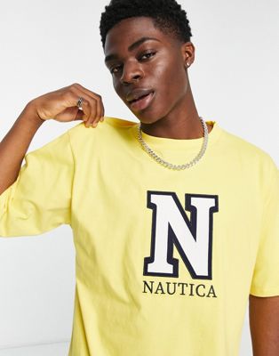 Nautica archive clarkeson t-shirt in yellow - ASOS Price Checker