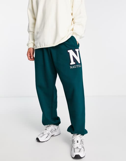 Nautica archive hawthorne joggers in green | ASOS